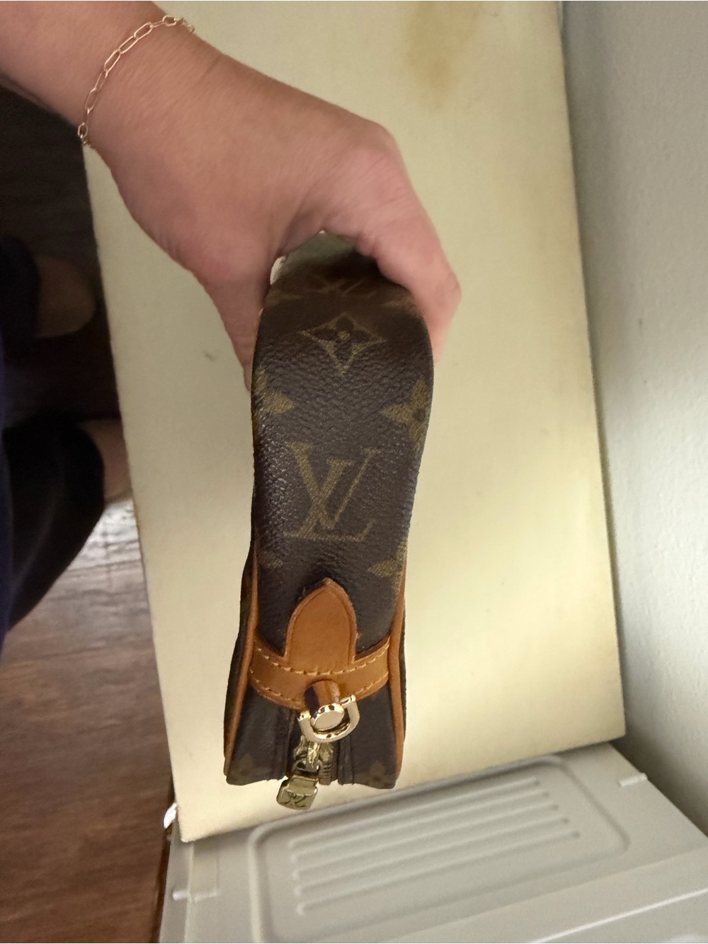 Louis Vuitton Monogram Canvas Toiletry Pouch in Brown and Tan - Picture 11 of 16